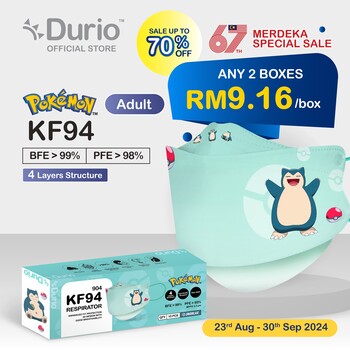 Durio 904 Pokémon KF94 -Snorlax - (10 Pcs)